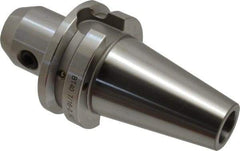 Accupro - BT40 Taper Shank 7/16" Hole End Mill Holder/Adapter - 35mm Nose Diam, 2-1/2" Projection, M16x2.0 Drawbar, Through-Spindle & DIN Flange Coolant - Exact Industrial Supply