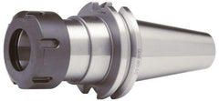 Accupro - 0.039" to 0.511" Capacity, 8" Projection, CAT50 Taper Shank, ER20 Collet Chuck - 0.0002" TIR, Through-Spindle & DIN Flange Coolant - Exact Industrial Supply