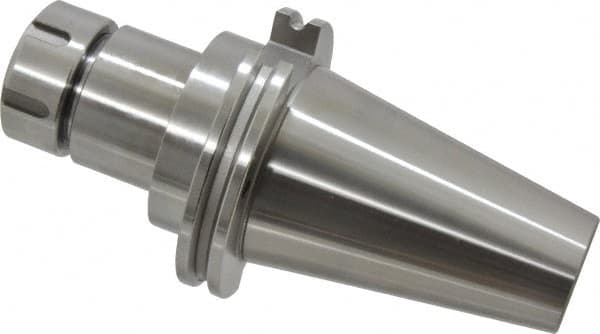 Accupro - 0.078" to 0.787" Capacity, 4" Projection, CAT50 Taper Shank, ER32 Collet Chuck - 0.0002" TIR, Through-Spindle & DIN Flange Coolant - Exact Industrial Supply