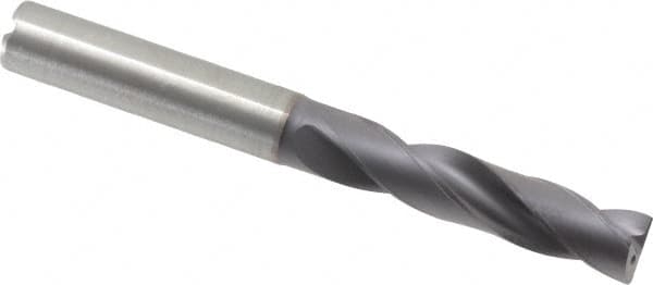 Kennametal - 3/8" 180° Spiral Flute Solid Carbide Screw Machine Drill Bit - Makers Industrial Supply