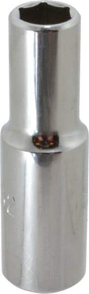 Proto - 11/32", 3/8" Drive, Deep Hand Socket - 6 Points, 2-1/8" OAL, Alloy Steel, Chrome Finish - Makers Industrial Supply