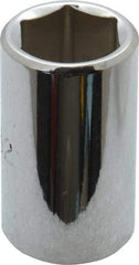 Proto - 19/32", 1/2" Drive, Standard Hand Socket - 6 Points, 1-1/2" OAL, Alloy Steel, Chrome Finish - Makers Industrial Supply