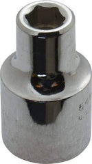 Proto - 1/2" Drive, Standard Hand Socket - 6 Points, 1-1/2" OAL, Alloy Steel, Chrome Finish - Makers Industrial Supply