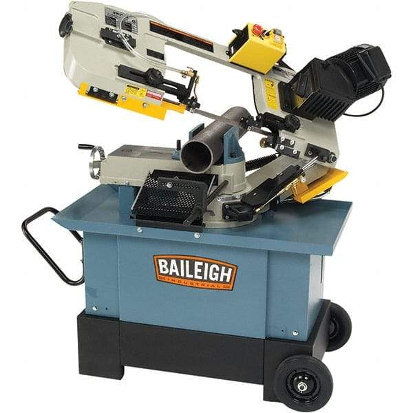 Baileigh - 7 x 10.23" Manual Combo Horizontal & Vertical Bandsaw - 1 Phase, 45° Vise Angle of Rotation, 1 hp, 110/220 Volts, Geared Head Drive - Makers Industrial Supply