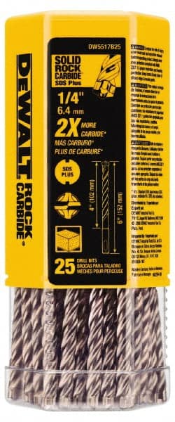 DeWALT - 5/16" Diam, SDS-Plus Shank, Carbide-Tipped Rotary & Hammer Drill Bit - Makers Industrial Supply