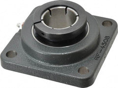 Browning - 1-3/4" ID, 5-3/8" OAL x 5-3/8" OAH 4-Bolt Flange - 5,139 Lb Static Cap, 7,901 Lb Dyn Cap, 4-1/8" Btw Mnt Hole Ctrs, Cast Iron - Makers Industrial Supply