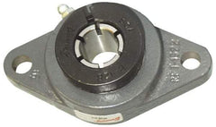 Browning - 1-1/4" ID, 6-1/8" OAL x 3-5/8" OAH 2-Bolt Flange - 3,493 Lb Static Cap, 5,782 Lb Dyn Cap, 5-1/8" Btw Mnt Hole Ctrs, Cast Iron - Makers Industrial Supply