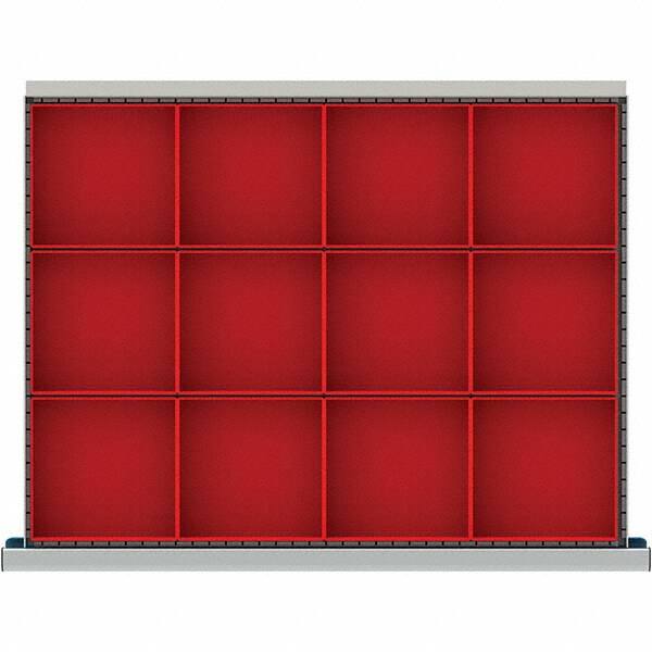 LISTA - 12-Compartment Drawer Divider Layout for 3.15" High Drawers - Makers Industrial Supply