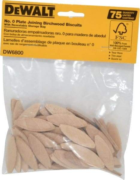 DeWALT - Size 0 Biscuits - 75 Pieces - Makers Industrial Supply