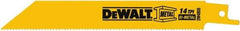 DeWALT - Bi-Metal Reciprocating Saw Blade - Straight Profile, 14 TPI, Toothed Edge - Makers Industrial Supply