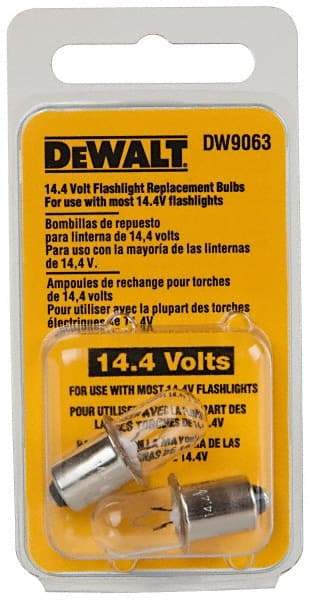 DeWALT - 14.4 Volt, Halogen Portable Work Light Replacement Bulb - Use with DW9063 - Makers Industrial Supply