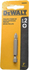 DeWALT - #2 Phillips Screwdriver Bit - 1/4" Hex Drive, 2" OAL - Makers Industrial Supply