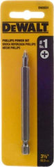 DeWALT - #1 Phillips Screwdriver Bit - 1/4" Hex Drive, 3-1/2" OAL - Makers Industrial Supply