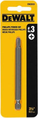 DeWALT - #3 Phillips Screwdriver Bit - 1/4" Hex Drive, 3-1/2" OAL - Makers Industrial Supply