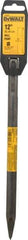 DeWALT - 12" OAL, 3/4" Shank Diam, Moil Point Chisel - SDS Max Drive, SDS Max Shank, Steel - Makers Industrial Supply