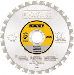 DeWALT - 5-3/8" Diam, 30 Tooth Wet & Dry Cut Saw Blade - Steel, Standard Round Arbor - Makers Industrial Supply