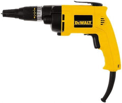 DeWALT - Pistol Grip Handle, 2,500 RPM, 132 In/Lb Torque, Electric Screwdriver - 1/4" Bit Holder, 120 Volts, 6.20 Amps - Makers Industrial Supply