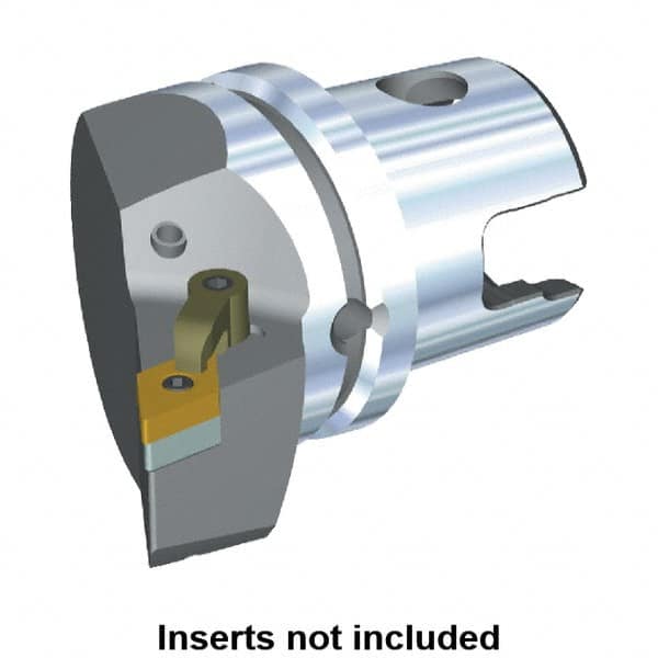 Kennametal - Right Hand Cut, Size KM63, DN.. Insert Compatiblity, Modular Turning & Profiling Cutting Unit Head - 43mm Ctr to Cutting Edge, 60mm Head Length, Through Coolant, Series M-Clamping - Makers Industrial Supply