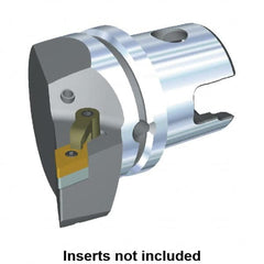 Kennametal - Right Hand Cut, Size KM63, DN.. Insert Compatiblity, Modular Turning & Profiling Cutting Unit Head - 43mm Ctr to Cutting Edge, 60mm Head Length, Through Coolant, Series M-Clamping - Makers Industrial Supply