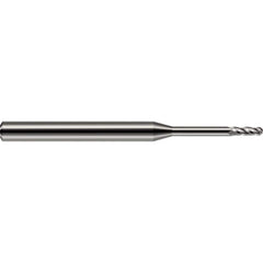 Harvey Tool - 0.045" Diam, 0.135" LOC, 4 Flute Solid Carbide Ball End Mill - Exact Industrial Supply