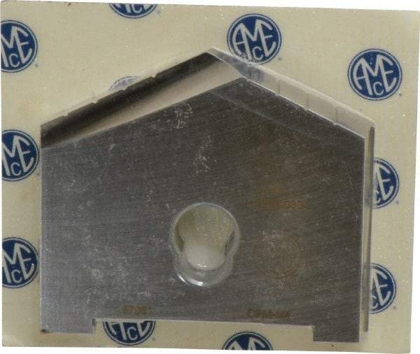 Allied Machine and Engineering - 3-1/8" Diam x 7/16" Thick, Seat Code E, 130° Included Angle Spade Drill Insert - Uncoated Powdered Metal, Powdered Metal, Series E - Makers Industrial Supply