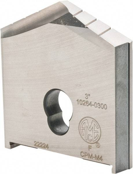 Allied Machine and Engineering - 3" Diam x 5/8" Thick, Seat Code F, 130° Included Angle Spade Drill Insert - Uncoated Powdered Metal, Powdered Metal, Series F - Makers Industrial Supply