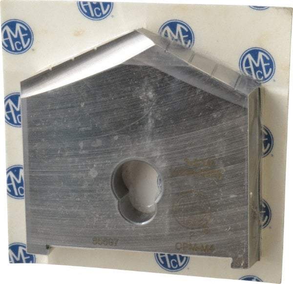 Allied Machine and Engineering - 3-5/16" Diam x 1/2" Thick, Seat Code F, 130° Included Angle Spade Drill Insert - Uncoated Powdered Metal, Powdered Metal, Series F - Makers Industrial Supply