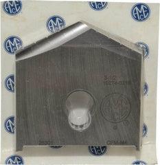 Allied Machine and Engineering - 3-1/2" Diam x 3/8" Thick, Seat Code G, 130° Included Angle Spade Drill Insert - Uncoated Powdered Metal, Powdered Metal, Series G - Makers Industrial Supply