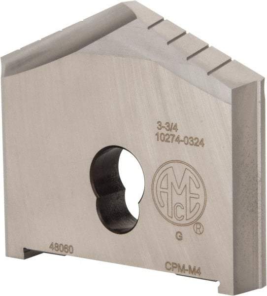 Allied Machine and Engineering - 3-3/4" Diam x 3/8" Thick, Seat Code G, 130° Included Angle Spade Drill Insert - Uncoated Powdered Metal, Powdered Metal, Series G - Makers Industrial Supply