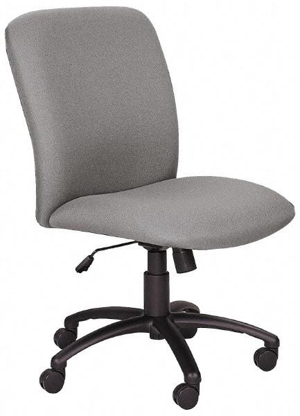 Safco - High Back Chair - 22-1/4" Wide x 20-3/4" Deep, Polyester Seat, Black - Makers Industrial Supply