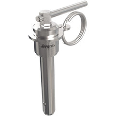 5 mm Pin Diameter, 10 mm Grip Length, Double Acting L-Handle Kwik-Lok Pin, Stainless Steel