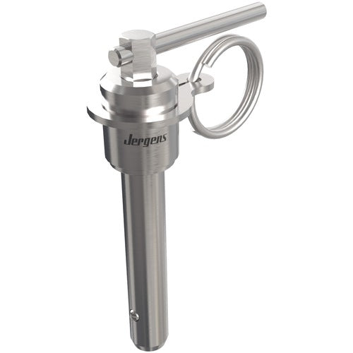 10 mm Pin Diameter, 15 mm Grip Length, Double Acting L-Handle Kwik-Lok Pin, Stainless Steel