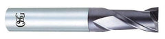 OSG - 3/16", 3/4" LOC, 3/16" Shank Diam, 2" OAL, 2 Flute, Solid Carbide Square End Mill - Single End, Diamond Finish, Spiral Flute, 30° Helix, Centercutting, Right Hand Cut, Right Hand Flute, Series 7020 - Makers Industrial Supply