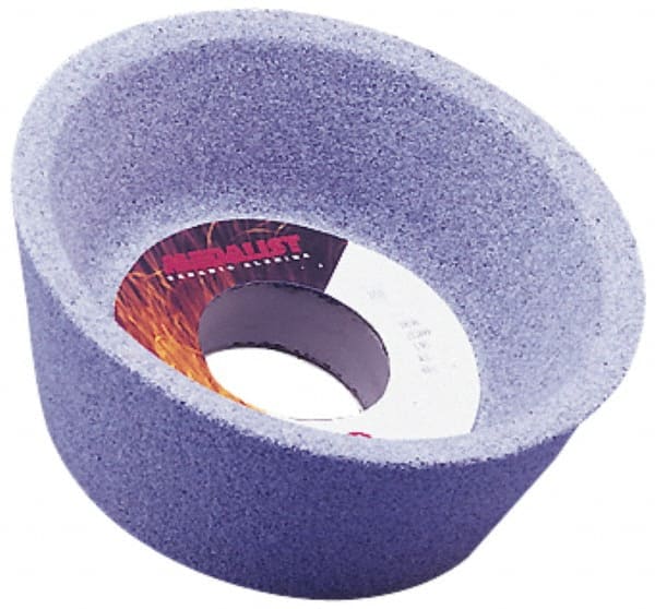 Grier Abrasives - 5 Inch Diameter x 1-1/4 Inch Hole x 1-3/4 Inch Thick, 46 Grit Tool and Cutter Grinding Wheel - Makers Industrial Supply