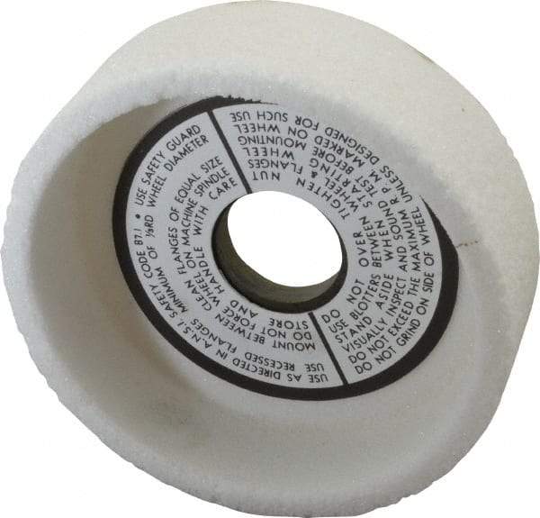 Grier Abrasives - 5" Diam, 1-1/4" Hole Size, 1-1/2" Overall Thickness, 46 Grit, Type 6 Tool & Cutter Grinding Wheel - Coarse Grade, Aluminum Oxide, I Hardness, Vitrified Bond, 4,966 RPM - Makers Industrial Supply