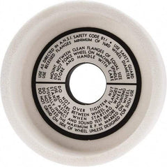 Grier Abrasives - 5" Diam, 1-1/4" Hole Size, 1-1/2" Overall Thickness, 80 Grit, Type 6 Tool & Cutter Grinding Wheel - Medium Grade, Aluminum Oxide, K Hardness, Vitrified Bond, 4,966 RPM - Makers Industrial Supply