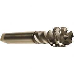 Emuge - M20x2.50 Metric 4 Flute 6H Modified Bottoming Spiral Flute Tap - Cobalt, GLT-1 Finish, 140mm OAL, Right Hand Flute, Right Hand Thread, Series Enorm - Makers Industrial Supply