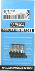 Noga - N1 Right-Handed Cobalt Deburring Swivel Blade - Use on Cross Hole, Hole Edge & Straight Edge Surfaces - Makers Industrial Supply