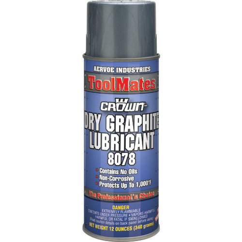 Dry Graphite Lubricant & Parting Compound - 12 oz Aerosol - Makers Industrial Supply