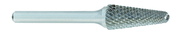 SL-7 -- 3/4 x 1-1/2 LOC x 1/4 Shank x 2 OAL 14 Degree Included Angle Carbide Medium Tough Cut Burr - Makers Industrial Supply