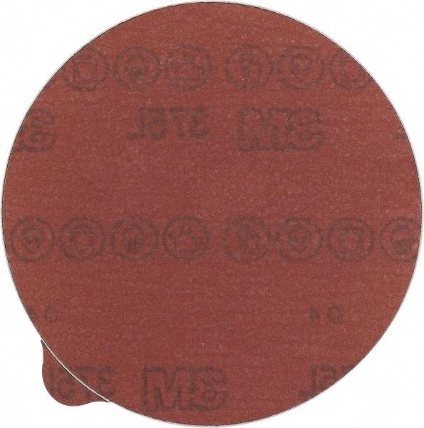 3M - 5" Diam, 80 Grit Aluminum Oxide Adhesive PSA Disc - Medium Grade, Red, Polyester Backing, Flexible, Use with Random Orbital Sanders - Makers Industrial Supply