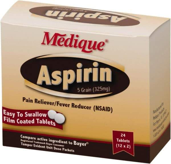 Medique - Medique Aspirin Tablets - Headache & Pain Relief - Makers Industrial Supply