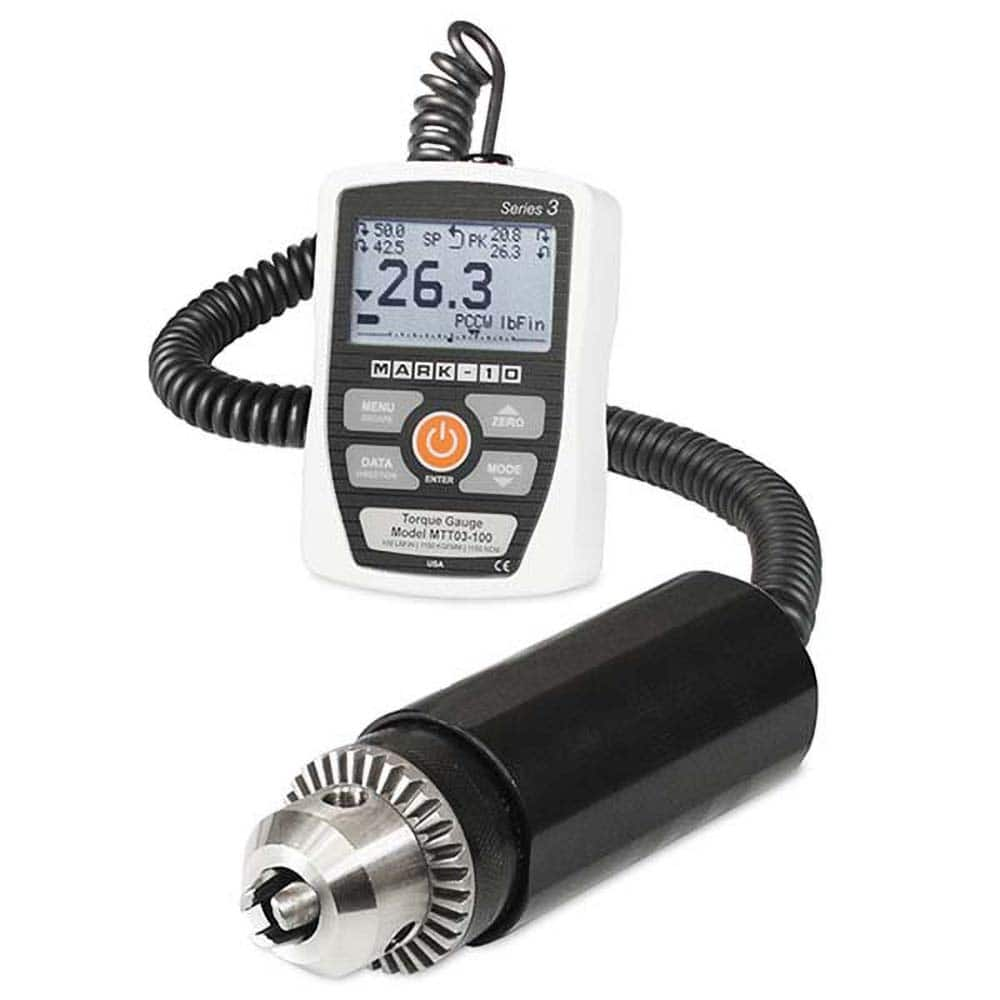 Mark-10 - Digital Tension & Compression Force Gages Capacity (lbf): 50.00 Capacity (N): 570.00 - Makers Industrial Supply