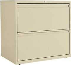 ALERA - 30" Wide x 28-3/8" High x 19-1/4" Deep, 2 Drawer Lateral File - Steel, Putty - Makers Industrial Supply