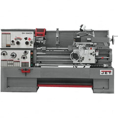 Jet - 16" Swing, 40" Between Centers, 230 Volt, Triple Phase Engine Lathe - 7MT Taper, 7-1/2 hp, 25 to 1,800 RPM, 3-1/8" Bore Diam, 40" Deep x 48" High x 97-1/2" Long - Makers Industrial Supply