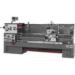 Jet - 22" Swing, 80" Between Centers, 230 Volt, Triple Phase Engine Lathe - 7MT Taper, 10 hp, 25 to 1,800 RPM, 3-1/8" Bore Diam, 40" Deep x 49" High x 136" Long - Makers Industrial Supply