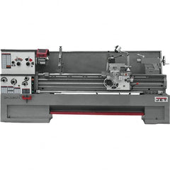 Jet - 22" Swing, 80" Between Centers, 230 Volt, Triple Phase Engine Lathe - 7MT Taper, 10 hp, 25 to 1,800 RPM, 3-1/8" Bore Diam, 40" Deep x 49" High x 136" Long - Makers Industrial Supply