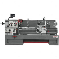 Jet - 16" Swing, 60" Between Centers, 230 Volt, Triple Phase Engine Lathe - 7MT Taper, 7-1/2 hp, 25 to 1,800 RPM, 3-1/8" Bore Diam, 44-1/2" Deep x 65-1/2" High x 117" Long - Makers Industrial Supply