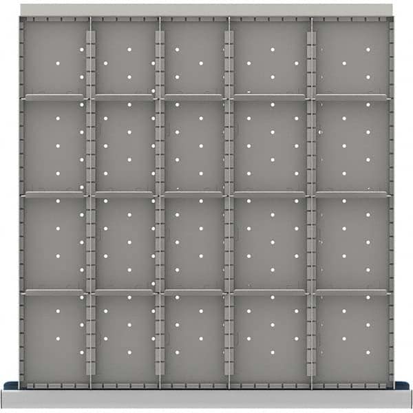 LISTA - 20-Compartment Drawer Divider Layout for 3.15" High Drawers - Makers Industrial Supply