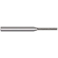 Harvey Tool - Square End Mills; Mill Diameter (mm): 0.50 ; Mill Diameter (Decimal Inch): 0.0200 ; Length of Cut (Decimal Inch): 0.1600 ; Material: Solid Carbide ; Finish/Coating: Uncoated ; Shank Diameter (Inch): 1/8 - Exact Industrial Supply